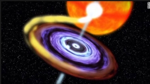 Black hole awakens, erupts after 26 years