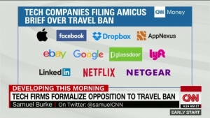 Tech firms take travel ban opposition to court
