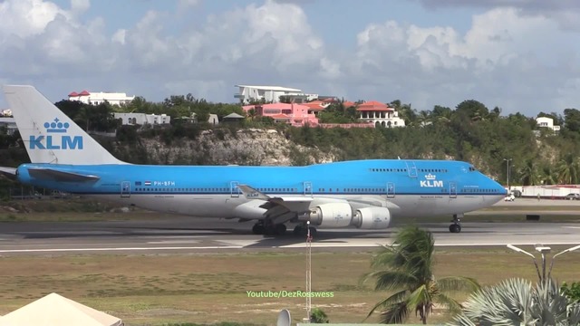 Klm To End Scariest Landing Boeing 747 Flights To Saint Maarten Kabc Am Klm To End Scariest Landing Boeing 747 Flights To Saint Maarten Kabc Am
